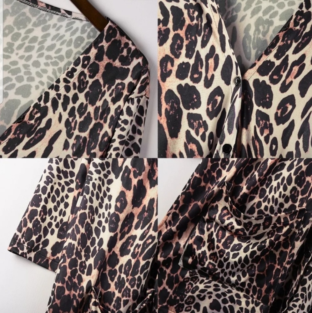 Sexy Leopard Light Weight Thin Cardigan Top - Picture 2 of 6